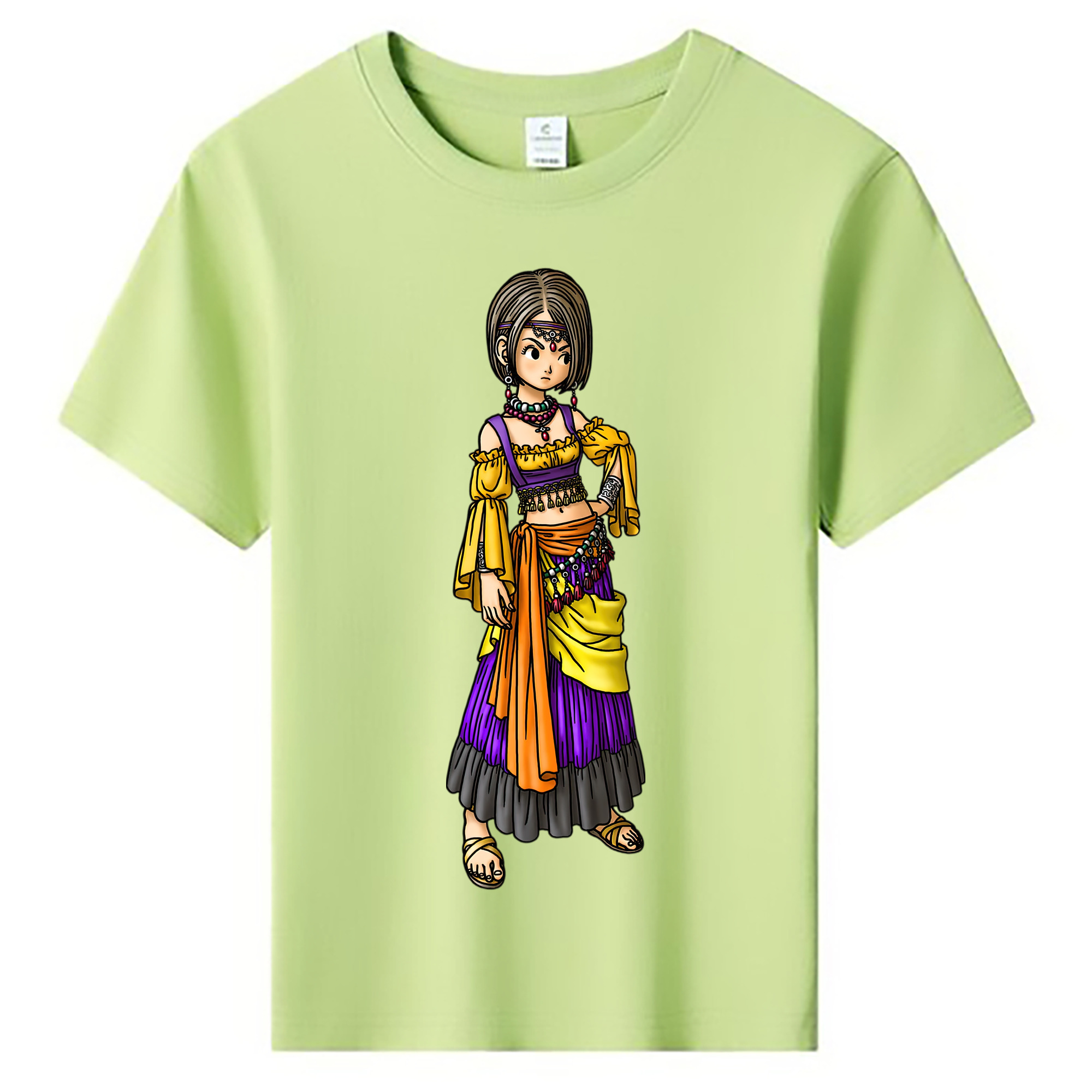 （画像用） ドラゴンクエスト Doragon Kuesuto Dragon Quest 綿100％キッズTシャツ（フロントプリント）